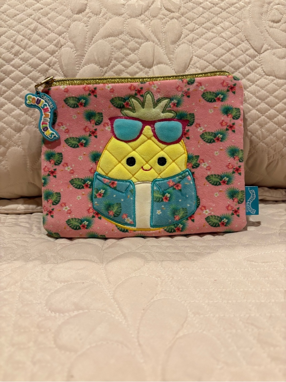 Squishmallows Original Maul the Pineapple Zipper Pouch